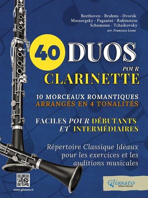 cover image of 40 Duos pour Clarinette, Faciles pour débutants et intermédiaires